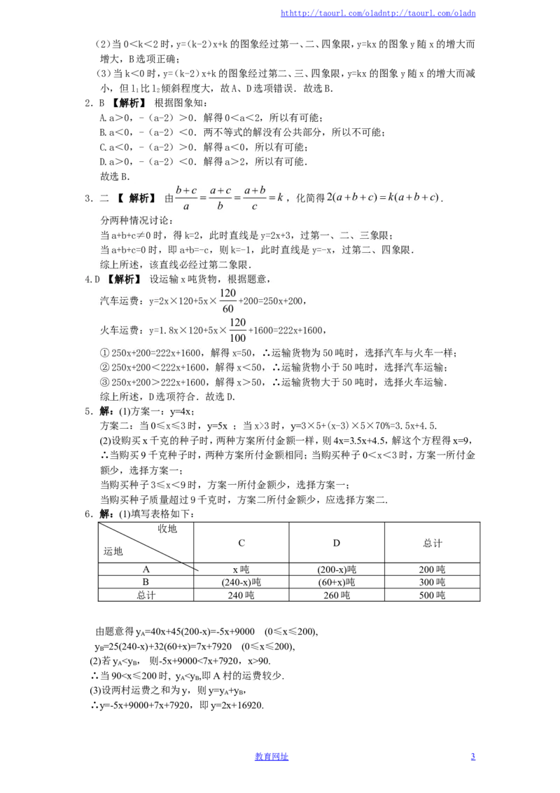 新版北师大版八年级数学上册第4章《一次函数》同步练习及答案&mdash;4.3一次函数的图像（1）（喜子的商铺）_1、初中学习资料_4-2、数学_北师大版_北师大版初中数学8上_课时同步练习