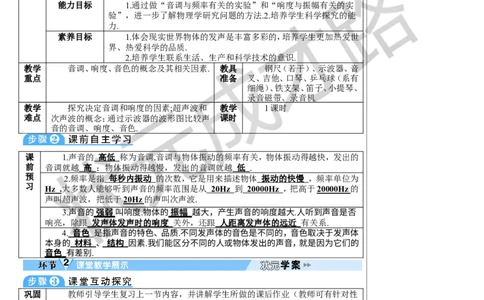 第2节声音的特性_1、初中学习资料_2024秋改版_八上物理课件最新版_教案_第二章声现象