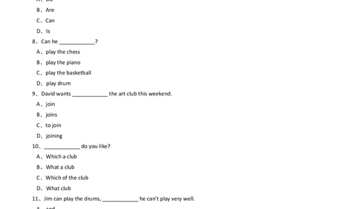 新目标版英语七年级下册Unit1Canyouplaytheguitar？(SectionB)_1、初中学习资料_4-3、英语_4-3-2、初一英语下册_2023更新_同步练习