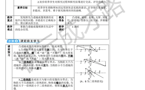 第2课时凸透镜成像规律的综合应用_1、初中学习资料_2024秋改版_八上物理课件最新版_教案_第五章透镜及其应用_第3节凸透镜成像的规律