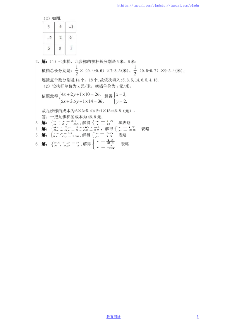 新版北师大版八年级数学上册第5章《二元一次方程组》同步练习及答案&mdash;5.3应用二元一次方程组：鸡兔同笼（1）（喜子的商铺）_1、初中学习资料_4-2、数学_北师大版_北师大版初中数学8上
