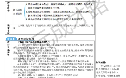 第2课时熔化和凝固的条件及其应用_1、初中学习资料_2024秋改版_八上物理课件最新版_教案_第三章物态变化_第2节熔化和凝固