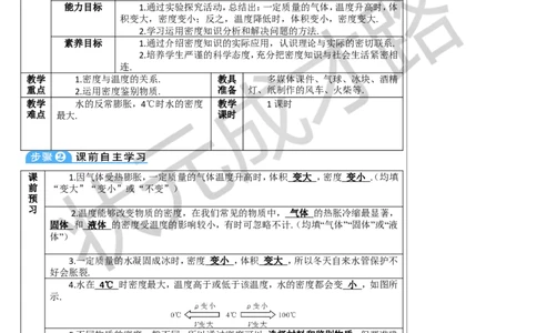 第4节密度的应用_1、初中学习资料_2024秋改版_八上物理课件最新版_教案_第六章质量与密度