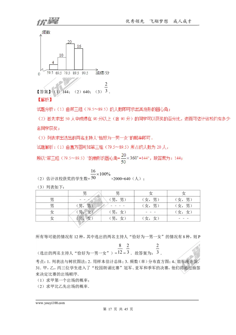 概率及其求法(含中考真题解析)_1、初中学习资料_4-2、数学_北师大版_北师大版初中数学9上_2022秋九数上(BS)--各阶段精品试题_复习资料_期末拔高专题
