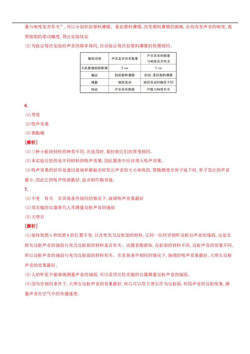 第二单元专项综合全练－八年级物理上册新视角培优集训（人教版）_1、初中学习资料_4-4、物理_4-4-3、初二物理上册_人教版物理八年级上专项练习（008份）