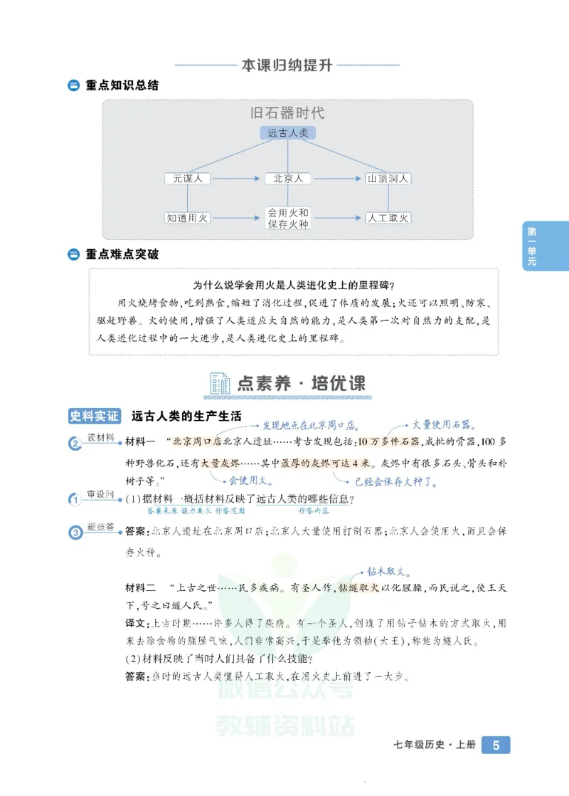 状元大课堂七年级上册历史人教版正文_1、初中学习资料_24秋试卷_《状元大课堂导学案》_7-9上册_初中历史《状元大课堂》导学案