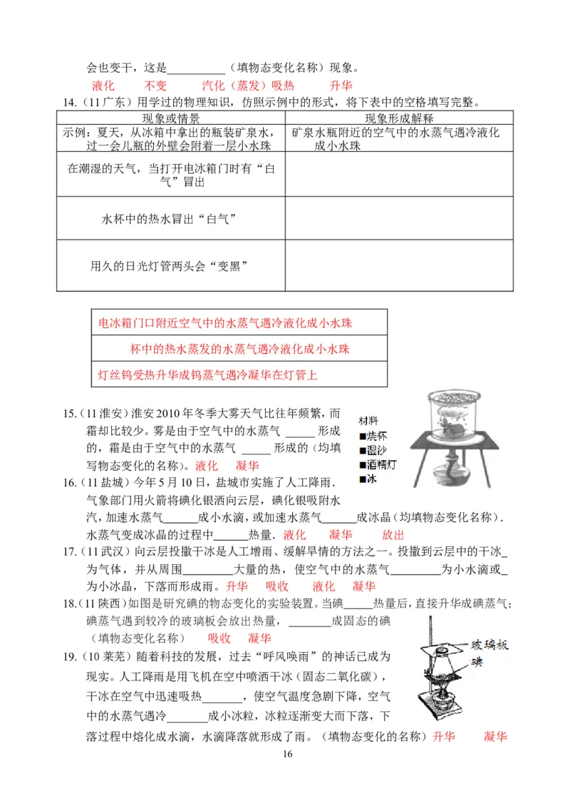 物理第3章第4节：升华和凝华_1、初中学习资料_4-4、物理_4-4-3、初二物理上册_2023更新_人教版8年级上册全册同步练习及答案（51份）
