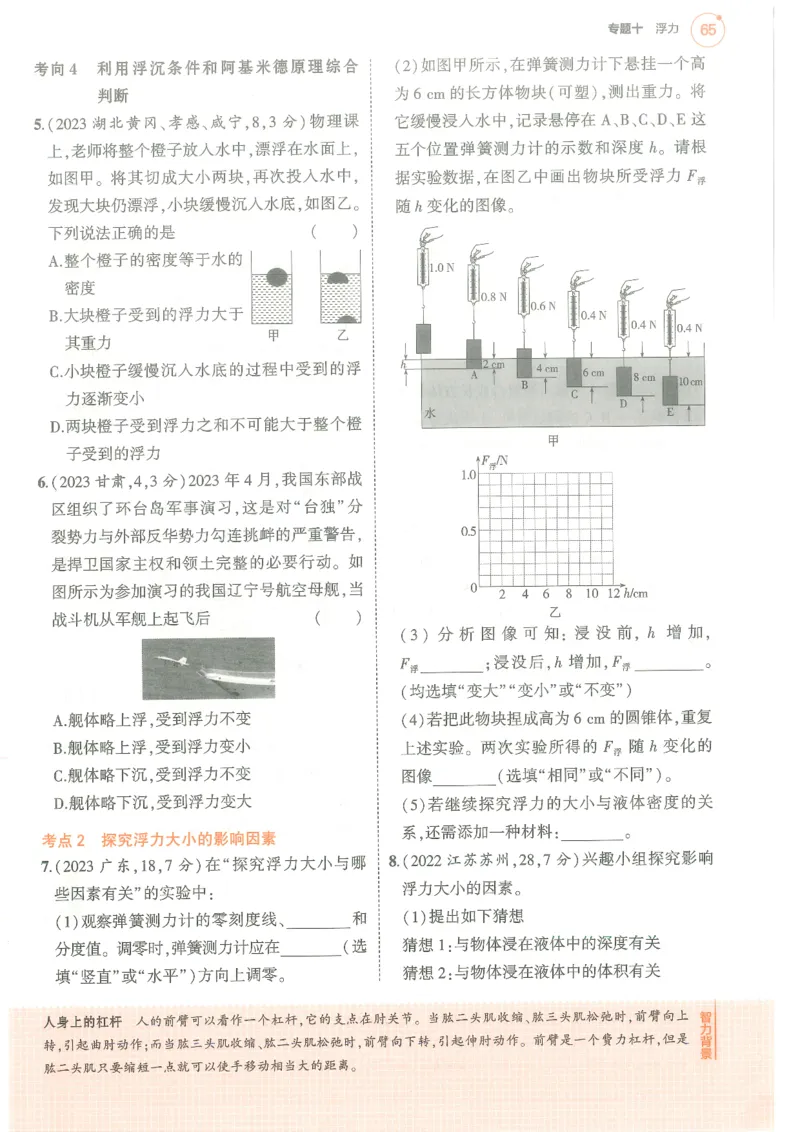 物理练习册_1、初中学习资料_24秋试卷_（2024）5年中考3年模拟中考版_五三物理