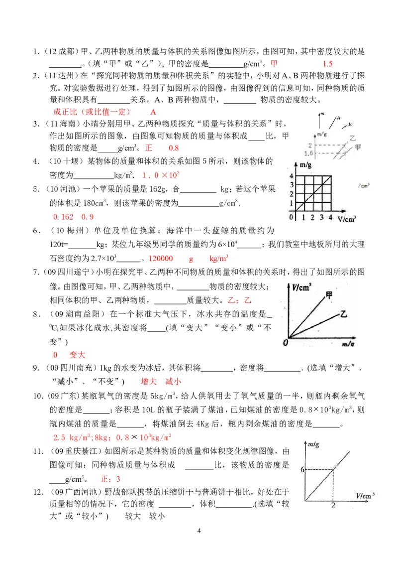 物理第6章第1~2节：质量和密度_1、初中学习资料_4-4、物理_4-4-3、初二物理上册_2023更新_人教版8年级上册全册同步练习及答案（51份）