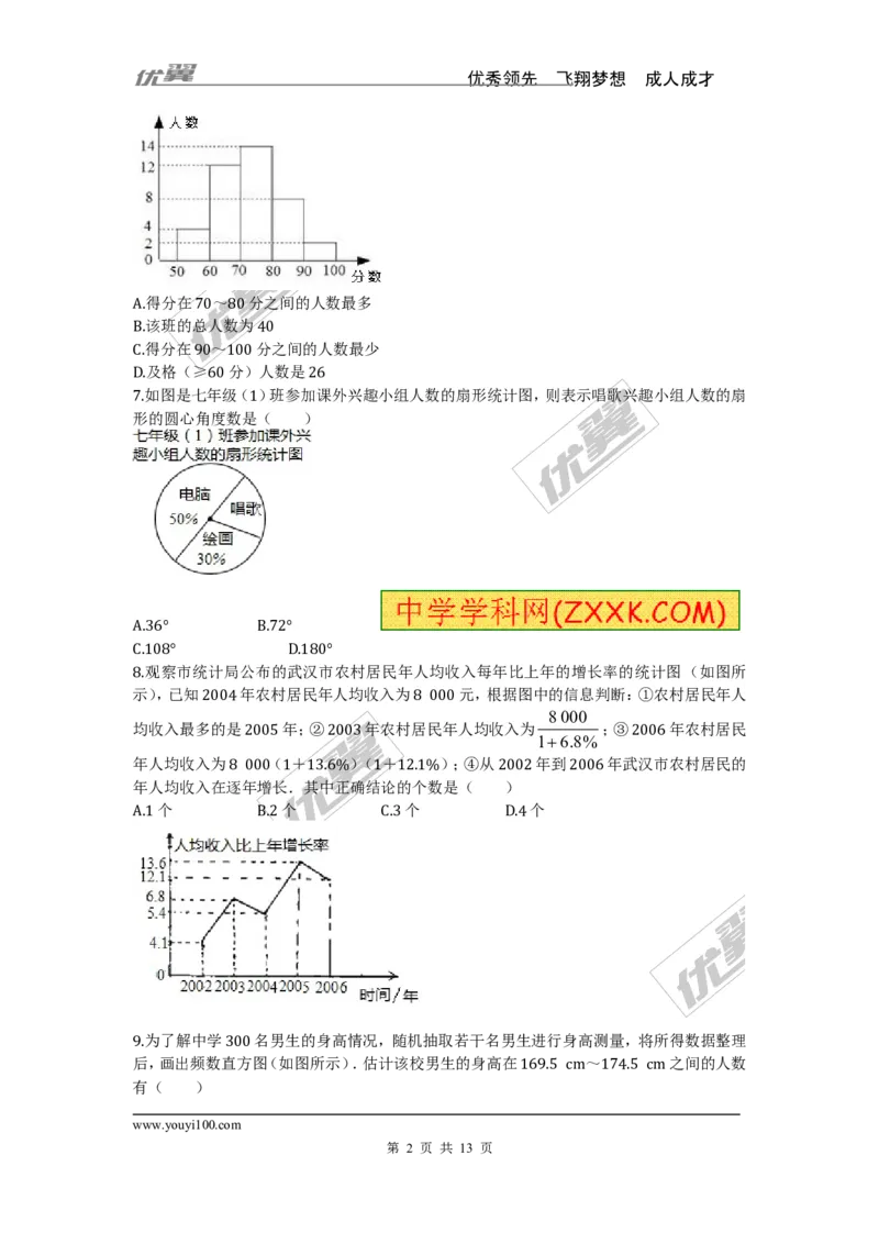 第六章综合_1、初中学习资料_4-2、数学_北师大版_北师大版初中数学7上_2022秋七数上(BS)--各阶段精品试题_同步练习