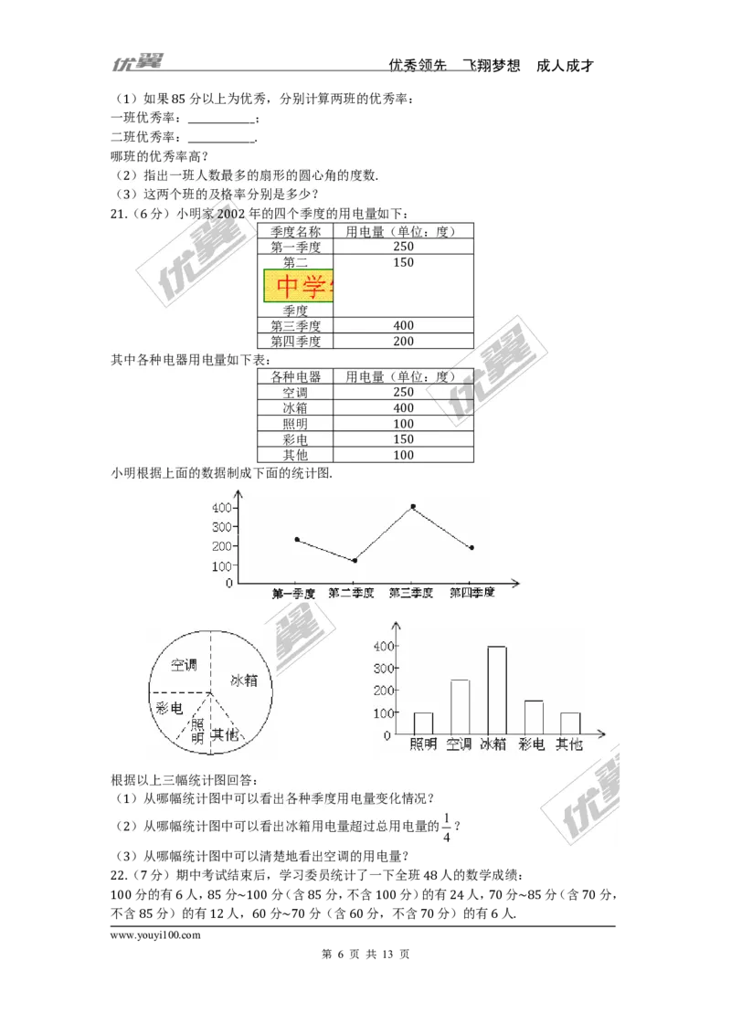 第六章综合_1、初中学习资料_4-2、数学_北师大版_北师大版初中数学7上_2022秋七数上(BS)--各阶段精品试题_同步练习