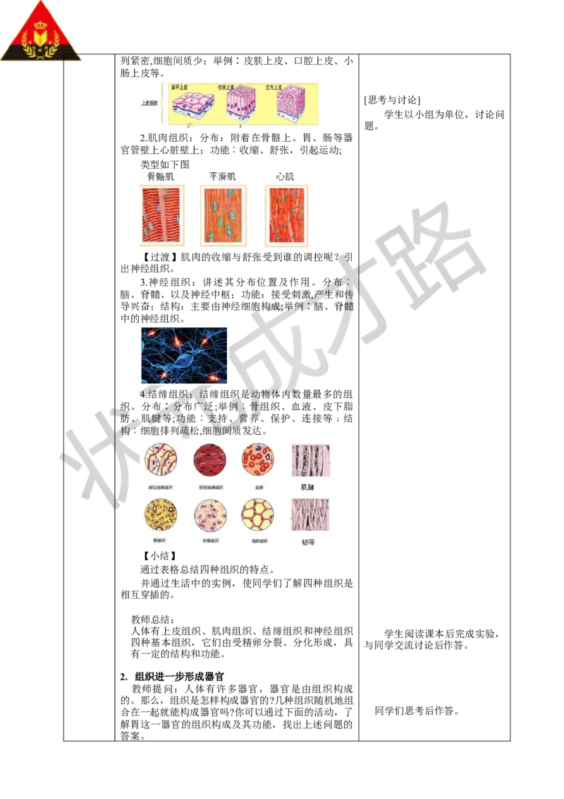 第二节动物体的结构层次_1、初中学习资料_2024秋改版_七上生物最新版课件_教案_第一单元生物和细胞_第三章从细胞到生物体