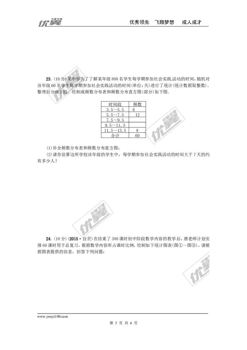 第六章数据的收集与整理周周测3（全章）_1、初中学习资料_4-2、数学_北师大版_北师大版初中数学7上_2022秋七数上(BS)--各阶段精品试题_周周测