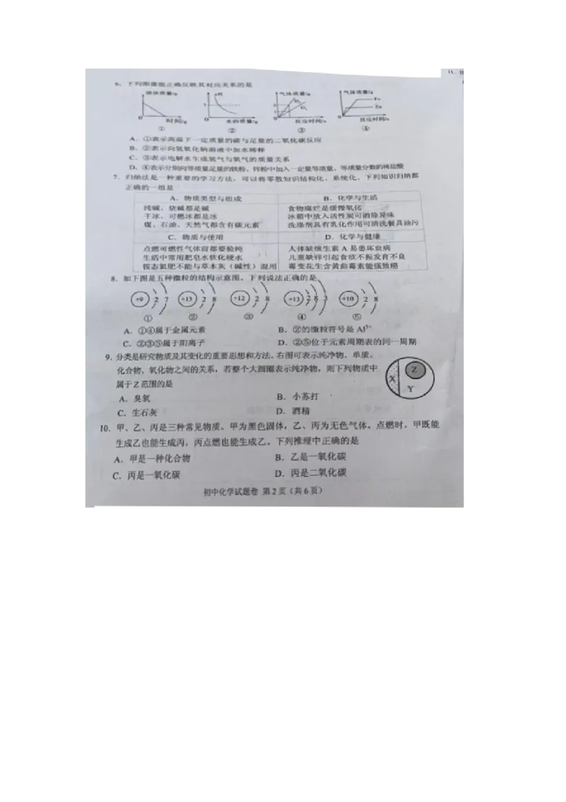 湖南省常德市2020年中考化学试题（图片版含答案）_1、初中学习资料_2024秋改版_九上化学课件最新版_化学中考真题卷（2019-2023）_2020中考化学_湖南