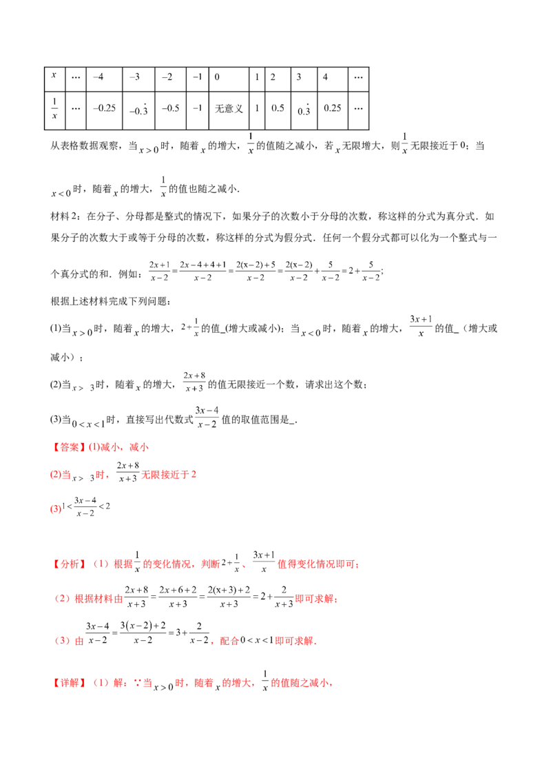 第五章分式与分式方程压轴题（5个类型50题）-常考压轴题2023-2024学年八年级数学下册压轴题攻略（北师大版）（解析版）_1、初中学习资料_24秋试卷_初中数学《常考压轴题攻略》