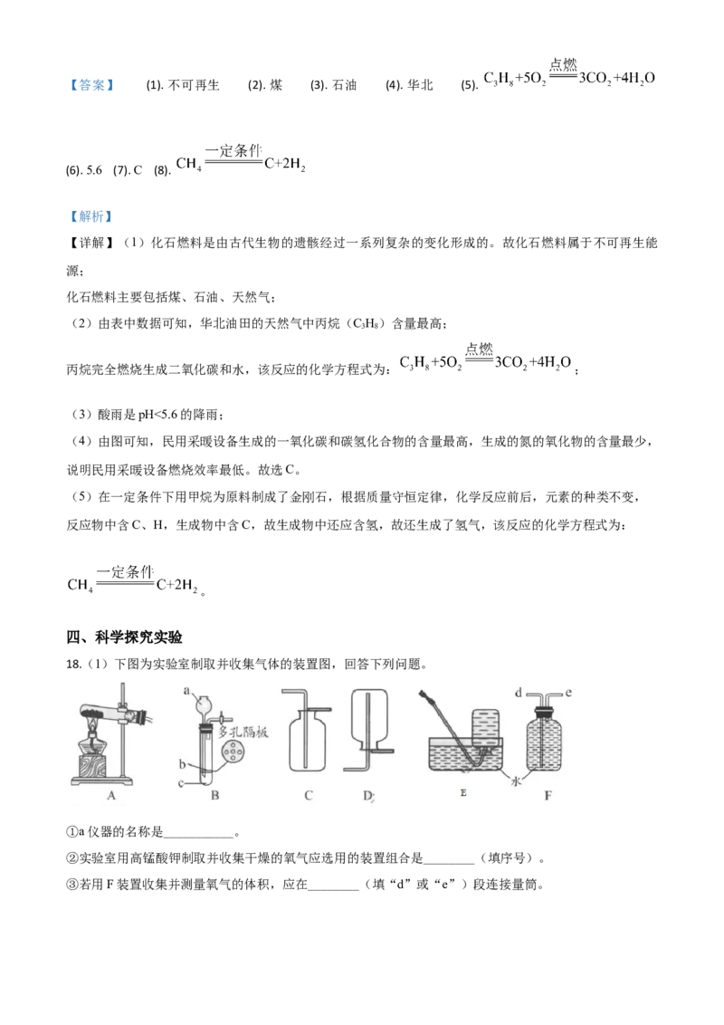 精品解析：四川省南充市2020年中考化学试题（解析版）_1、初中学习资料_2024秋改版_九上化学课件最新版_化学中考真题卷（2019-2023）_2020中考化学_四川