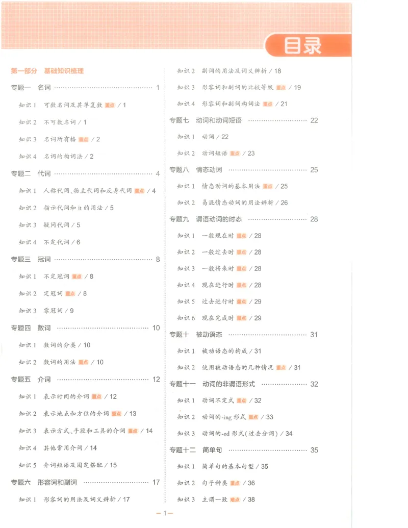 英语必背知识_1、初中学习资料_24秋试卷_（2024）5年中考3年模拟中考版_五三英语