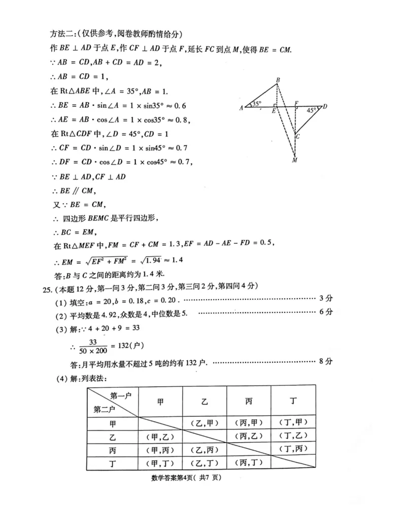 青海省2021年初中毕业暨升学考试(3)数学答案_1、初中学习资料_2024秋改版_七上数学最新版课件_北师大版七上课课件_数学中考真题卷（2019-2023）_2021年中考数学试卷_青海