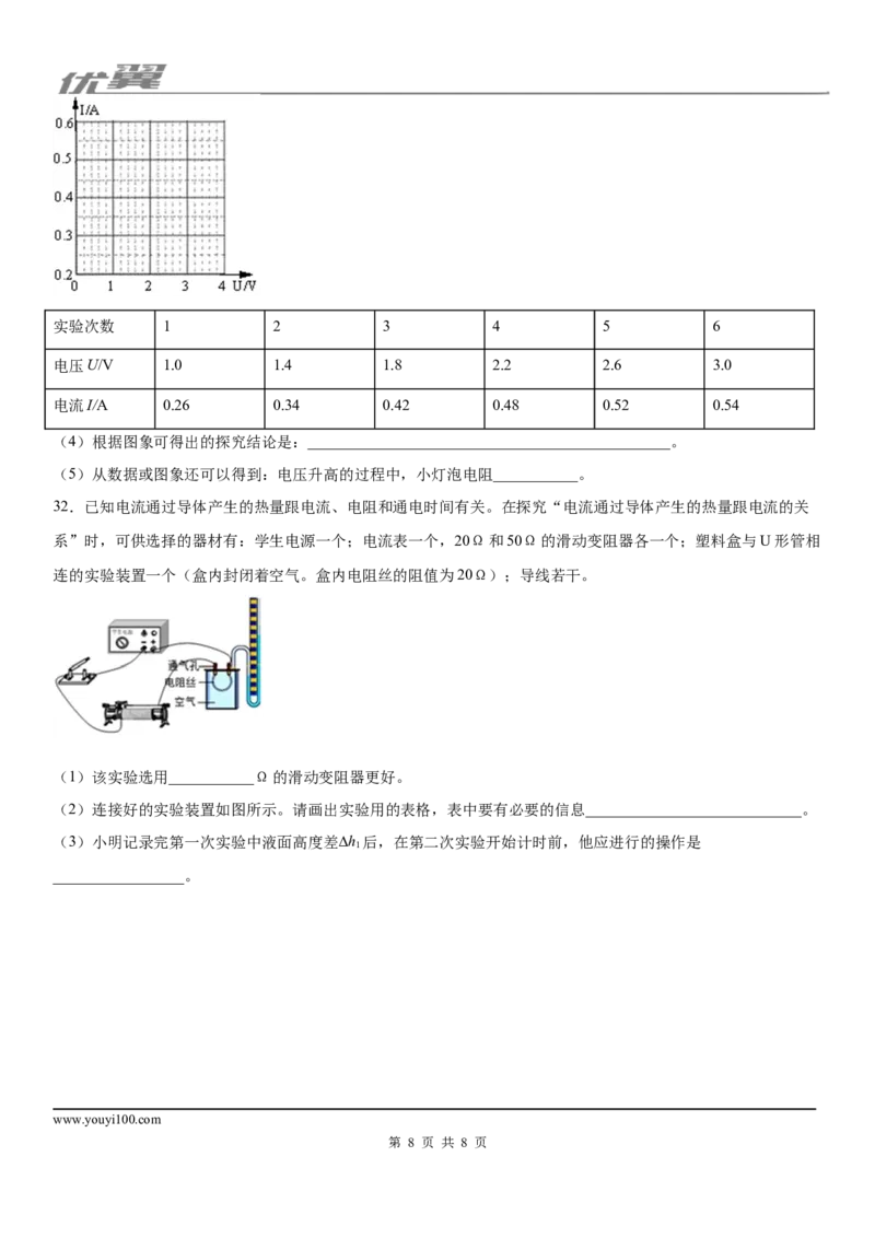 2019-2020学年九年级（上)辽宁省大连市沙河口区期末测试物理试题_1、初中学习资料_4-4、物理_4-4-5、初三物理全册_2024更新_物理9年级全：2020年试题资料_2020年各地月考、期中、模拟真卷_109