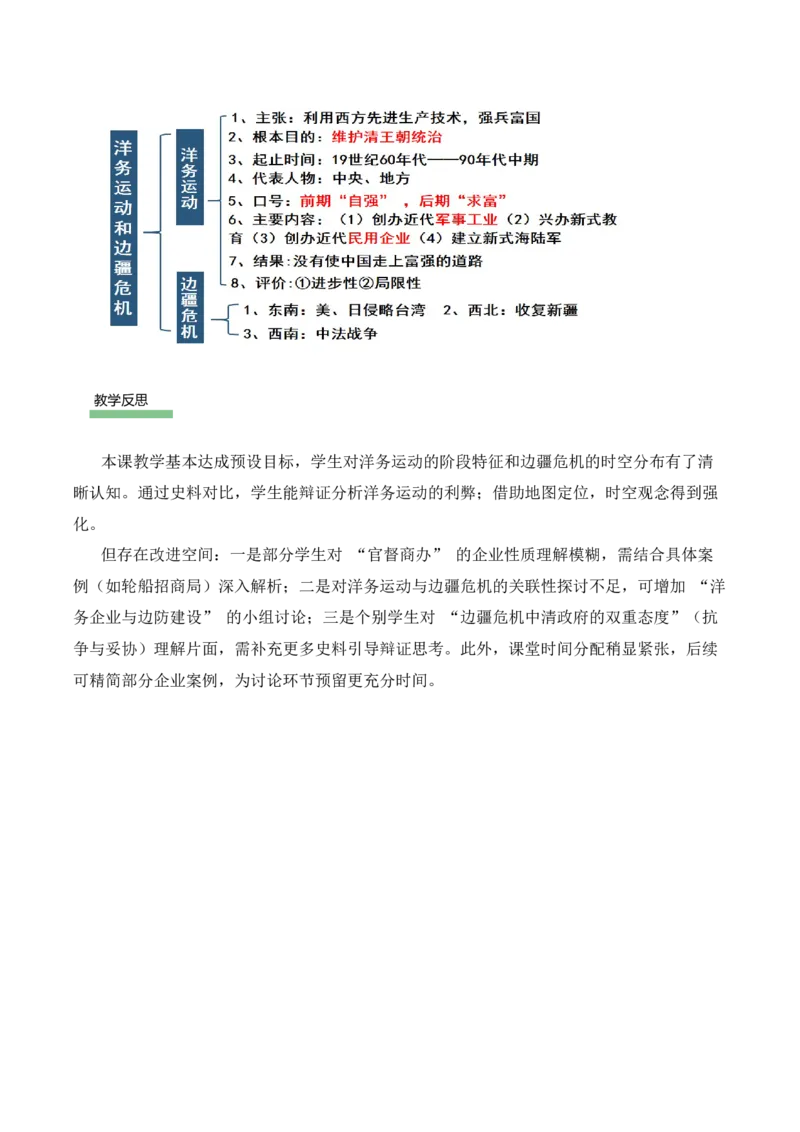第4课洋务运动和边疆危机（情境化教学设计）_新版初中_最新历史八年级上册_2025秋季新版_第三套全_02.历史8上-教案+PPT课件+分层作业第2套已更完
