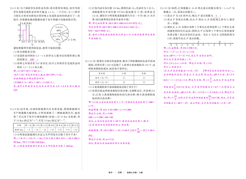 北七数卷1答案yS3Rj3kMDi83QbN_5、期末试卷合集_七上期末试卷24秋