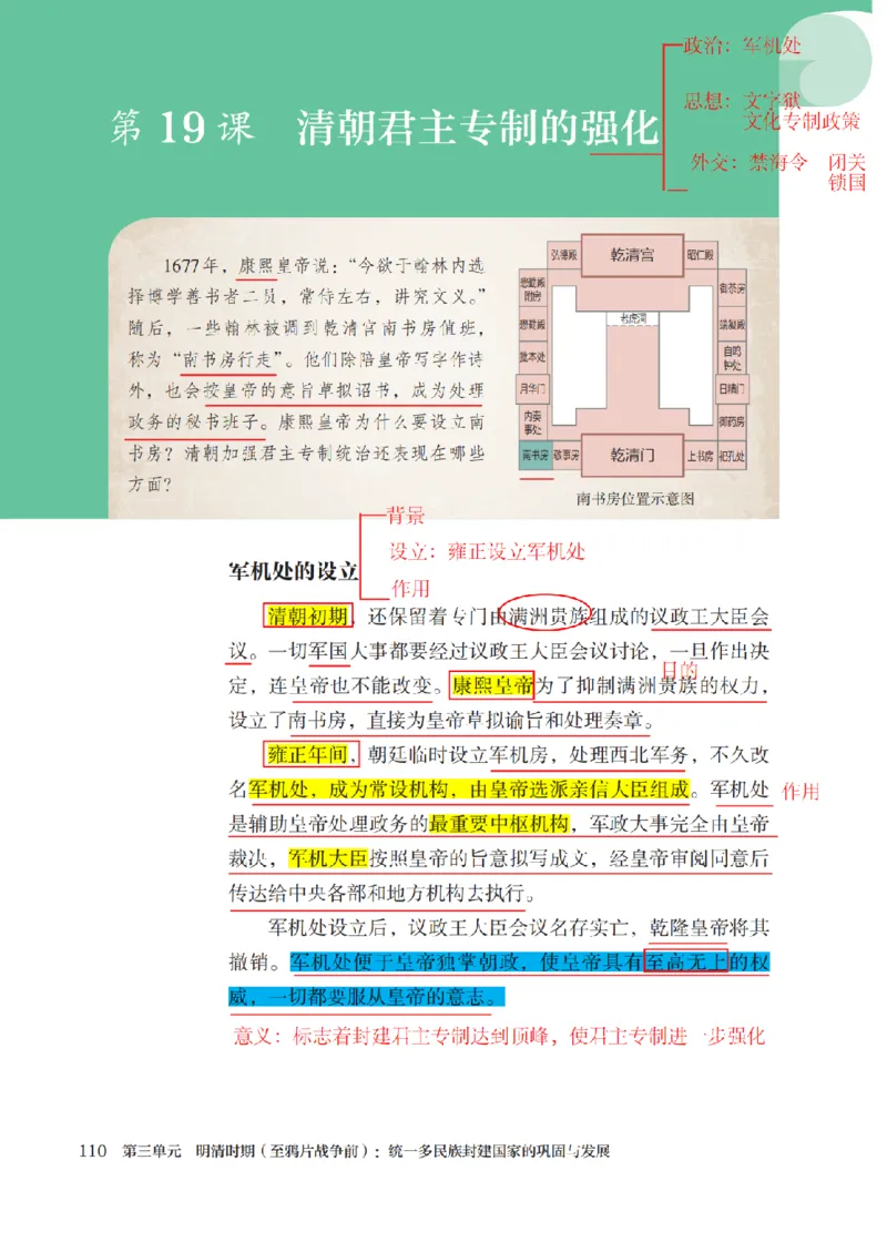 （七下历史）2025春新教材笔记_初中_人教初中历史新七下_电子课本+课堂笔记