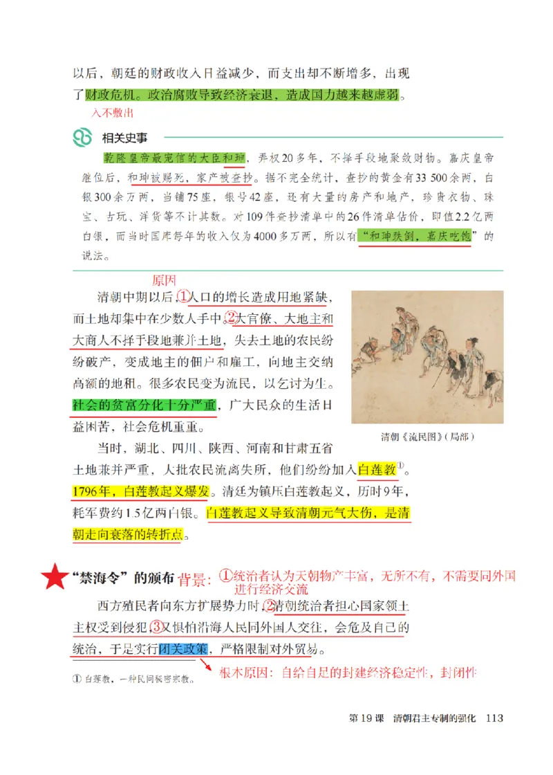 （七下历史）2025春新教材笔记_初中_人教初中历史新七下_电子课本+课堂笔记