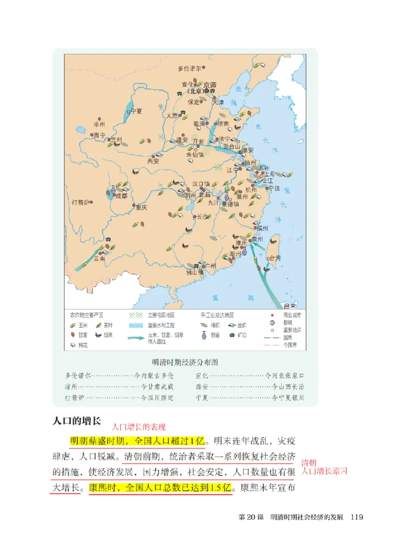 （七下历史）2025春新教材笔记_初中_人教初中历史新七下_电子课本+课堂笔记