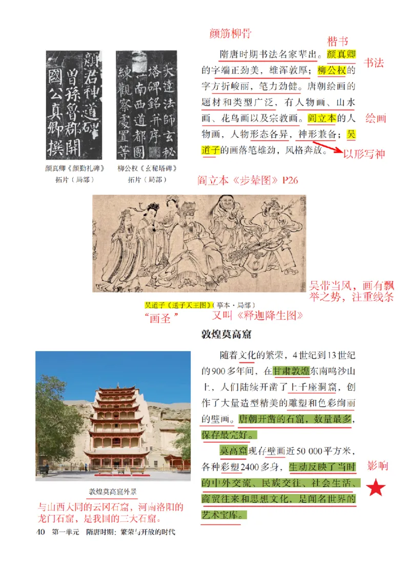 （七下历史）2025春新教材笔记_初中_人教初中历史新七下_电子课本+课堂笔记