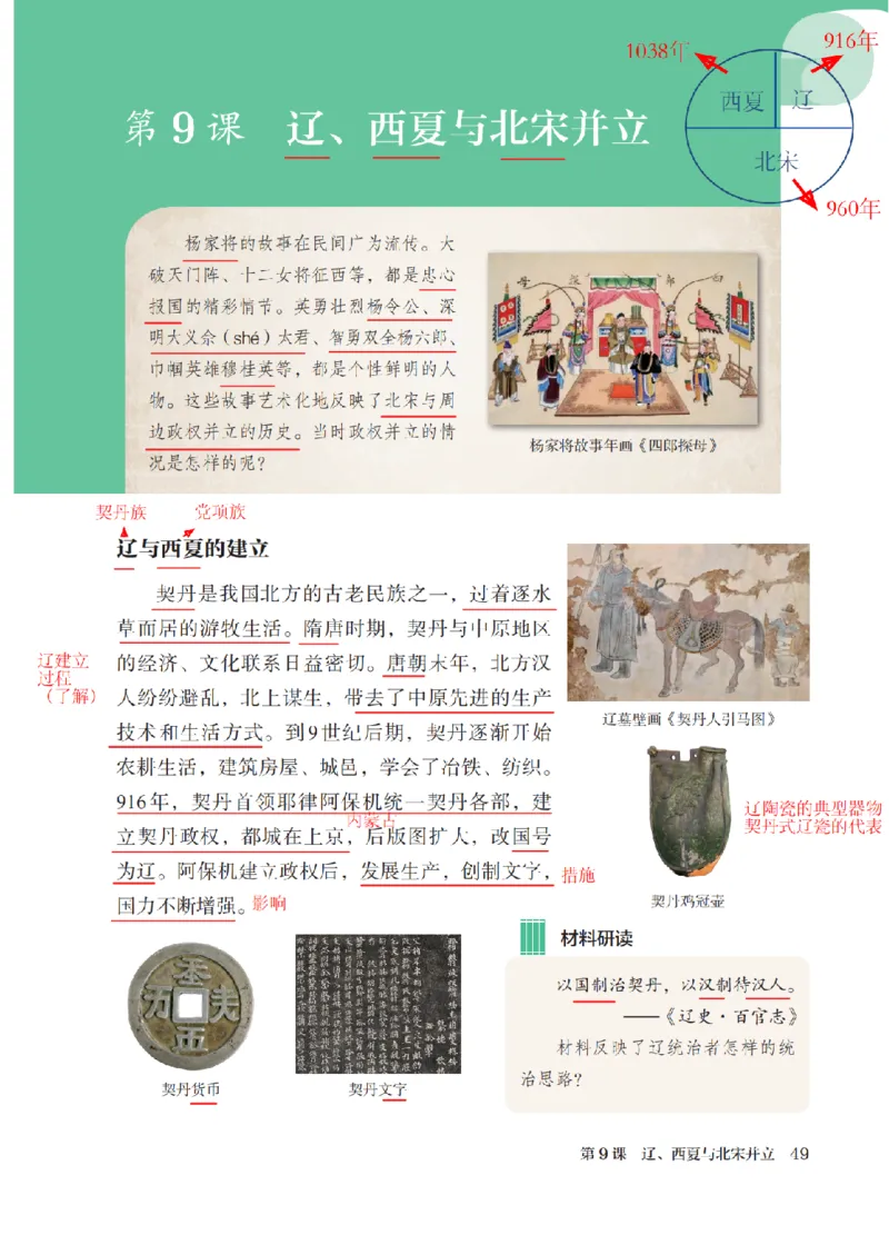 （七下历史）2025春新教材笔记_初中_人教初中历史新七下_电子课本+课堂笔记
