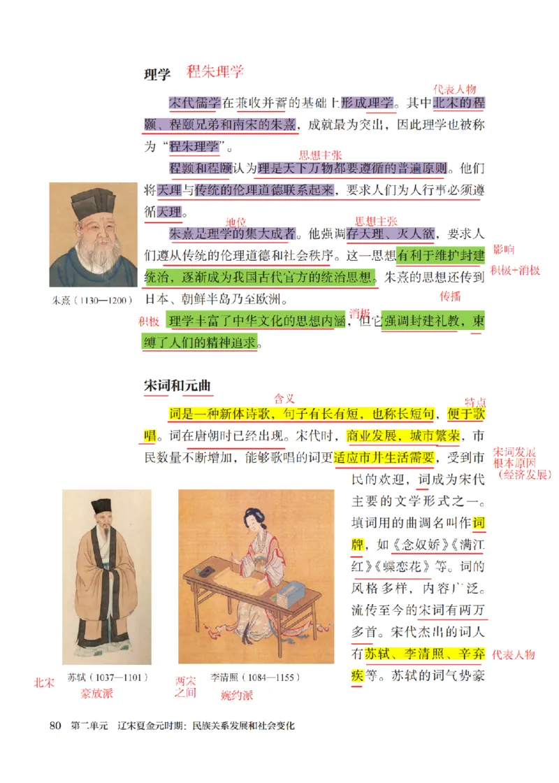 （七下历史）2025春新教材笔记_初中_人教初中历史新七下_电子课本+课堂笔记