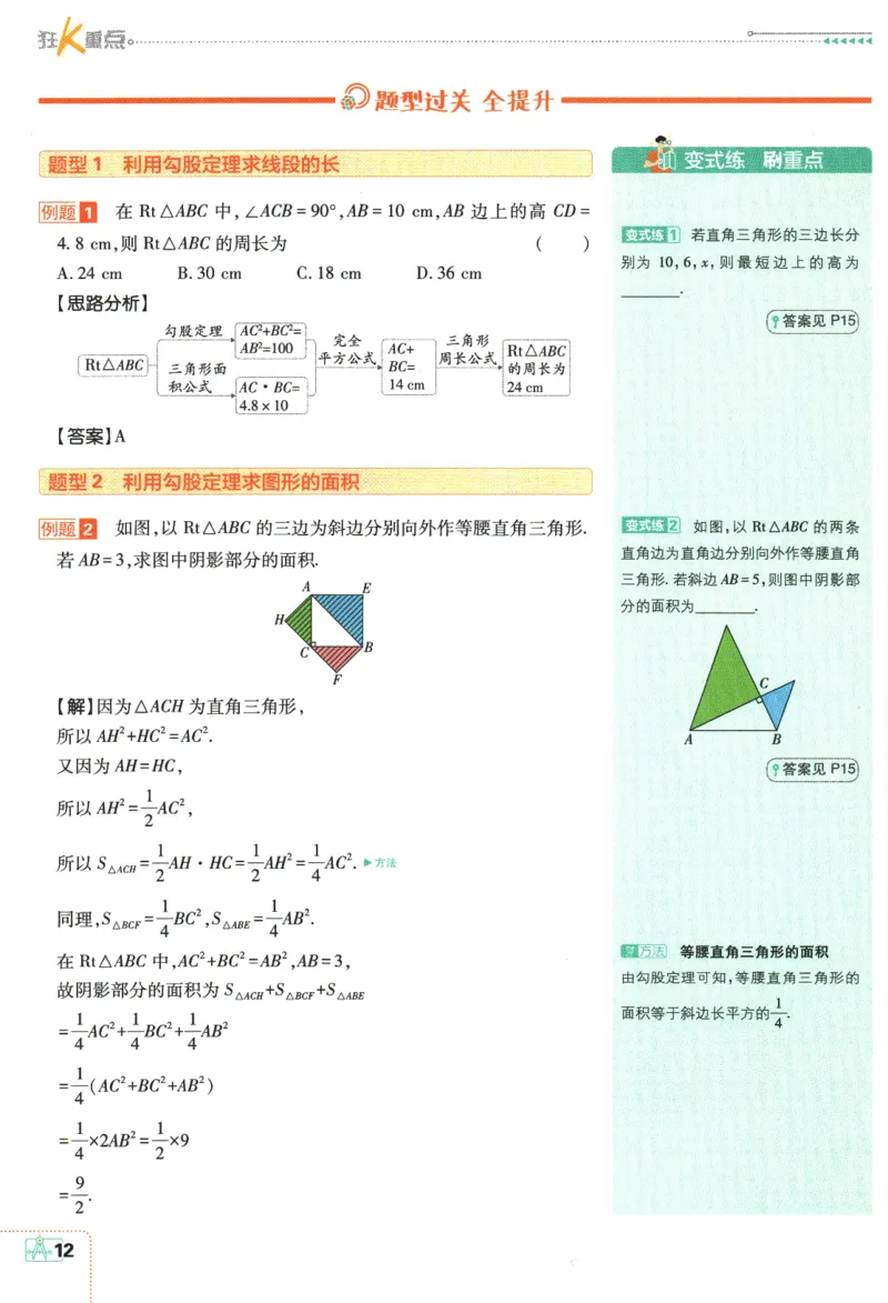 2024版《初中必刷题》数学8下（RJ）-狂K重点_2、2025初中必刷题合集_初中必刷题23+24+25上册_24初中必刷题上册+下册全_可信网络等多个文件_2024版-下册_8年级下册_021.24-8下数学人教版