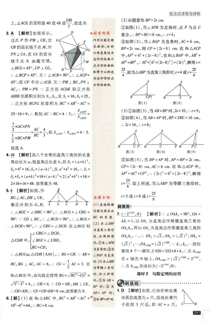 2024版《初中必刷题》数学8下（RJ）-参考答案_2、2025初中必刷题合集_初中必刷题23+24+25上册_24初中必刷题上册+下册全_可信网络等多个文件_2024版-下册_8年级下册_021.24-8下数学人教版