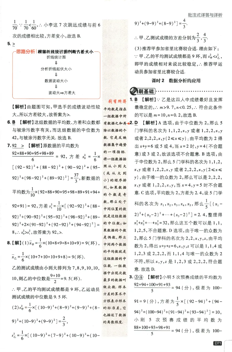 2024版《初中必刷题》数学8下（RJ）-参考答案_2、2025初中必刷题合集_初中必刷题23+24+25上册_24初中必刷题上册+下册全_可信网络等多个文件_2024版-下册_8年级下册_021.24-8下数学人教版