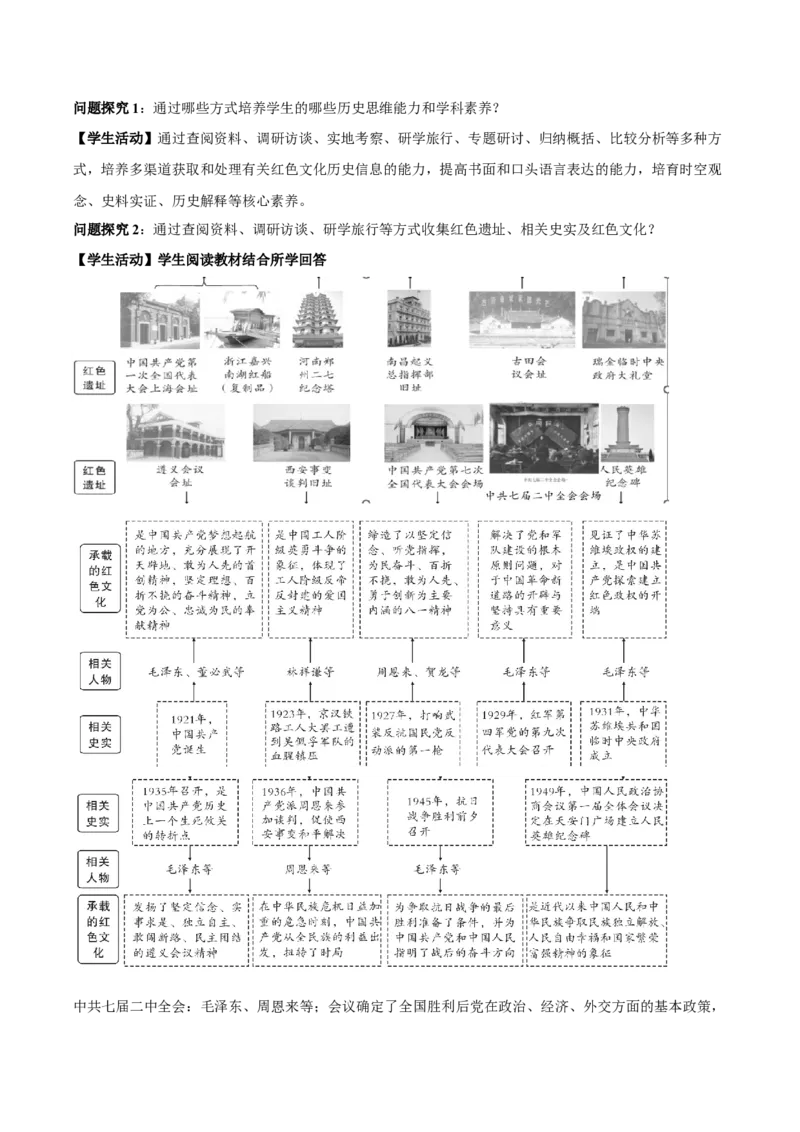 第22课活动课探寻红色文化的历史基因（情境化教学设计）_新版初中_最新历史八年级上册_2025秋季新版_第一套推荐-小_02.历史8上-教案+PPT课件+分层作业第2套已更完