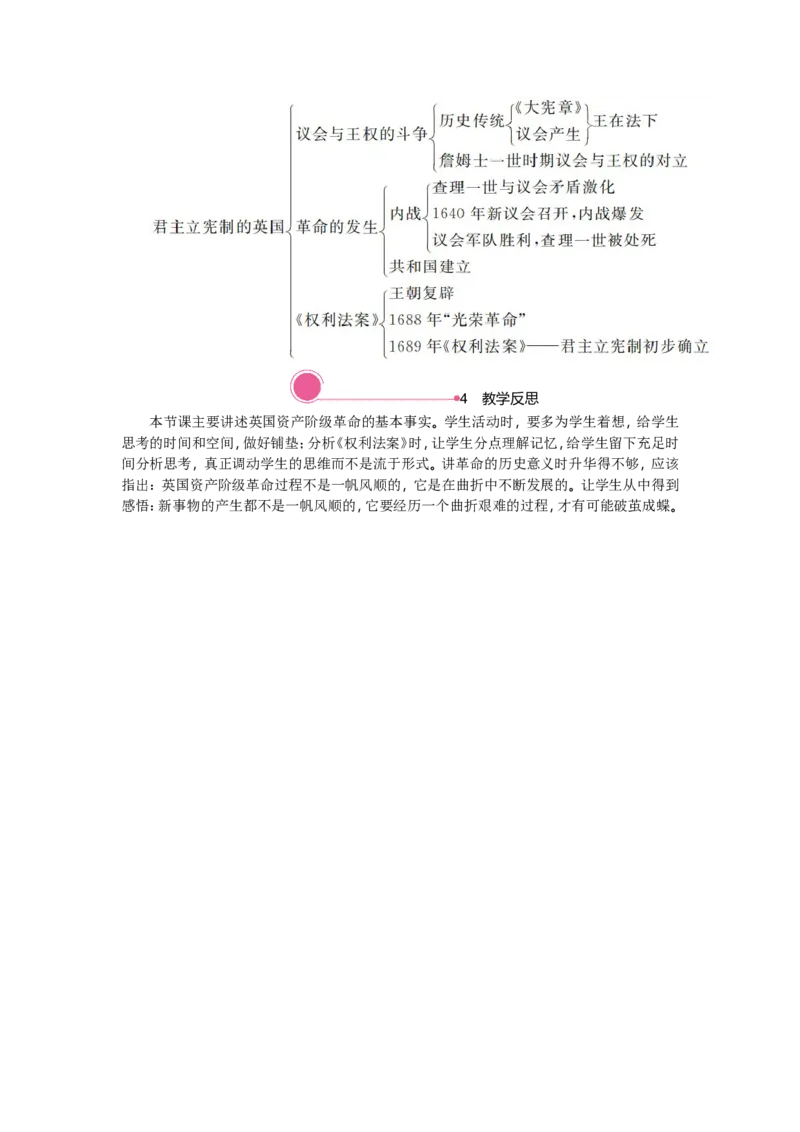 精品教案&mdash;&mdash;第17课君主立宪制的英国_初中_人教版初中历史新九上_1.课件ppt+教案等资源（多套）_第1套：课件ppt+教案+学案_20秋九历上教学资源（5-7单元）_第17课君主立宪制的英国