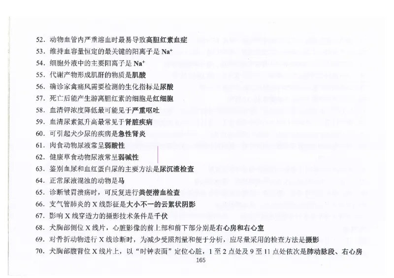 执兽考试速背秘籍_JH-013执业兽医_4.考试速背秘籍