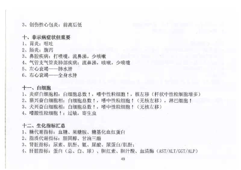 执兽考试速背秘籍_JH-013执业兽医_4.考试速背秘籍