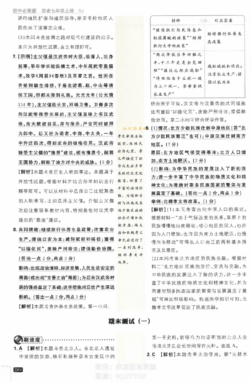 2024版初中必刷题-七上历史人教版答案解析_2、2025初中必刷题合集_初中必刷题23+24+25上册_24初中必刷题上册+下册全_可信网络等多个文件_历年必刷题和24上册_2024版_24初中必刷题-7年级