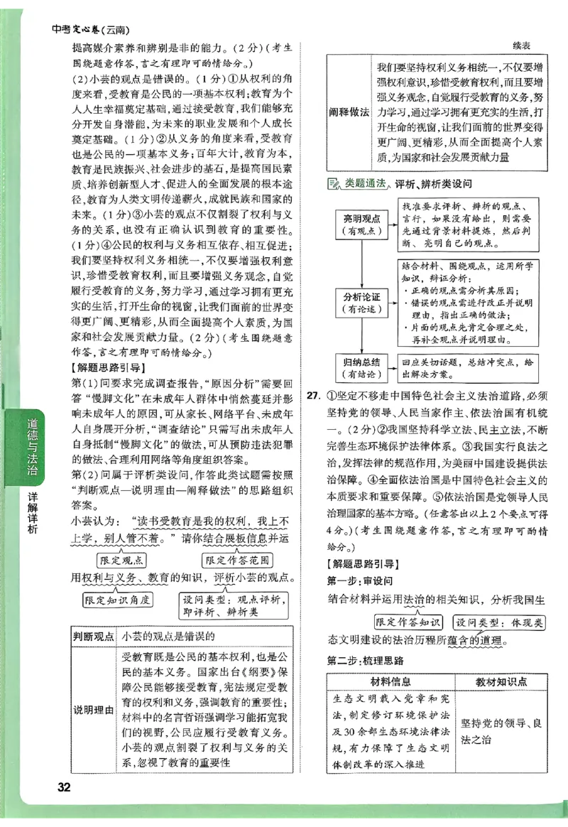 2025《万唯中考&bull;云南定心卷》七科答案_2025万唯黑白卷定心卷_万唯2025版万唯中考《定心卷》实时更新（已更24省，新增广东、广州）_2025万唯中考《定心卷》7科（云南）