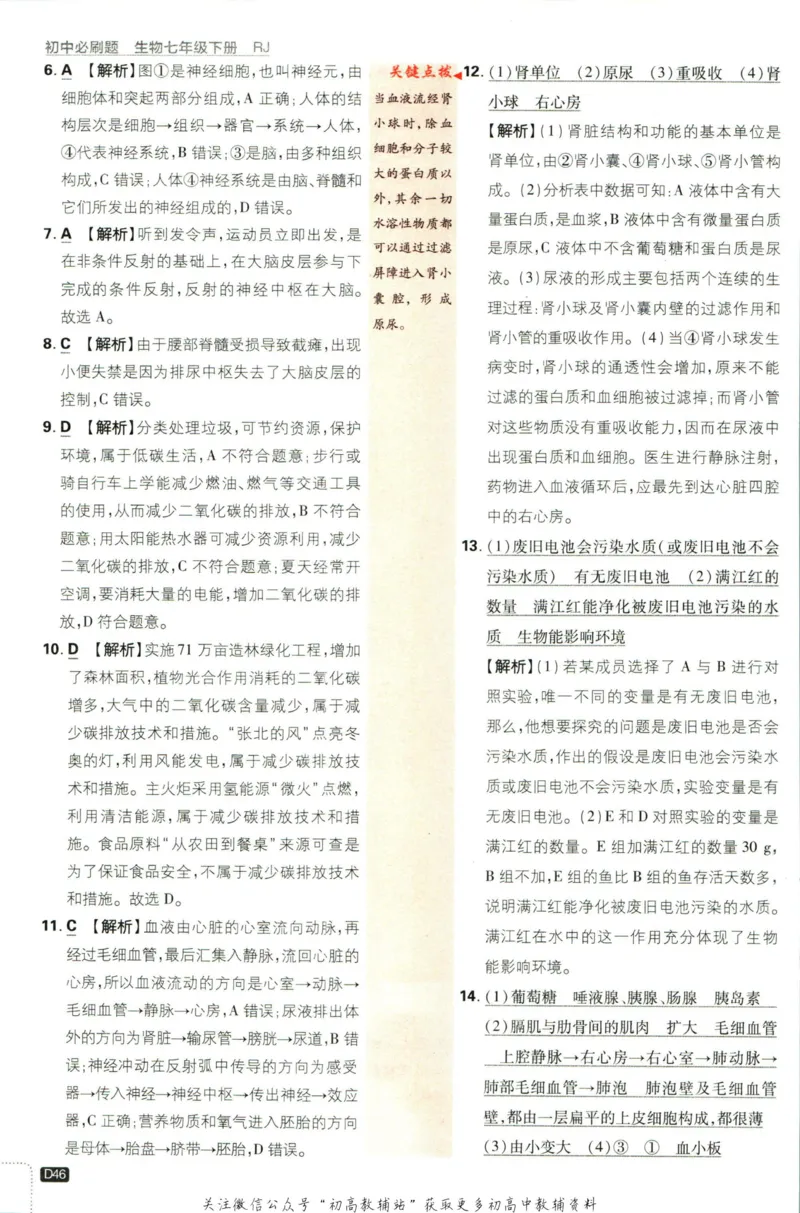 七年级下册生物人教版答案_2、2025初中必刷题合集_初中必刷题23+24+25上册_25初中必刷_可信网络等多个文件_初中必刷题_历年必刷题和24上册_2023版_01.2023版七年必刷题