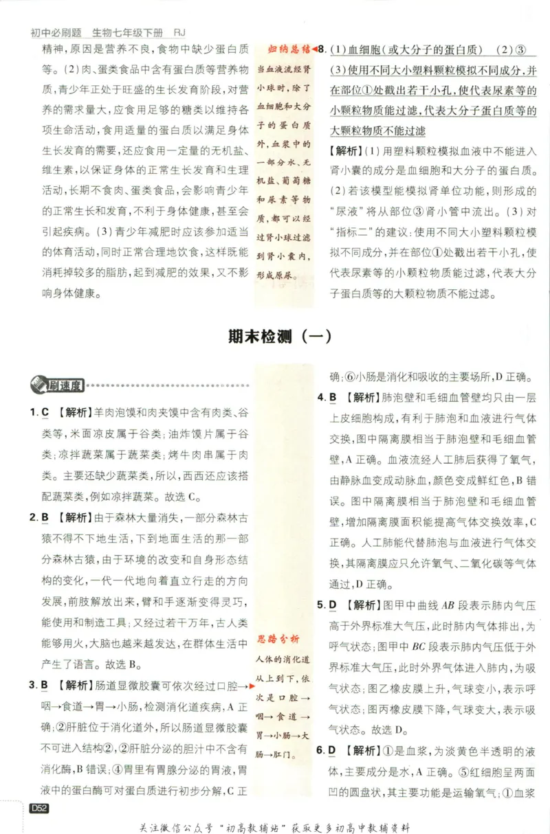 七年级下册生物人教版答案_2、2025初中必刷题合集_初中必刷题23+24+25上册_25初中必刷_可信网络等多个文件_初中必刷题_历年必刷题和24上册_2023版_01.2023版七年必刷题