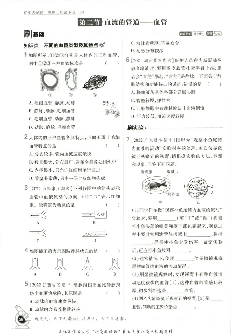 七年级下册生物人教版_2、2025初中必刷题合集_初中必刷题23+24+25上册_25初中必刷_可信网络等多个文件_初中必刷题_历年必刷题和24上册_2023版_01.2023版七年必刷题_06.1生物-人教版-上下两册