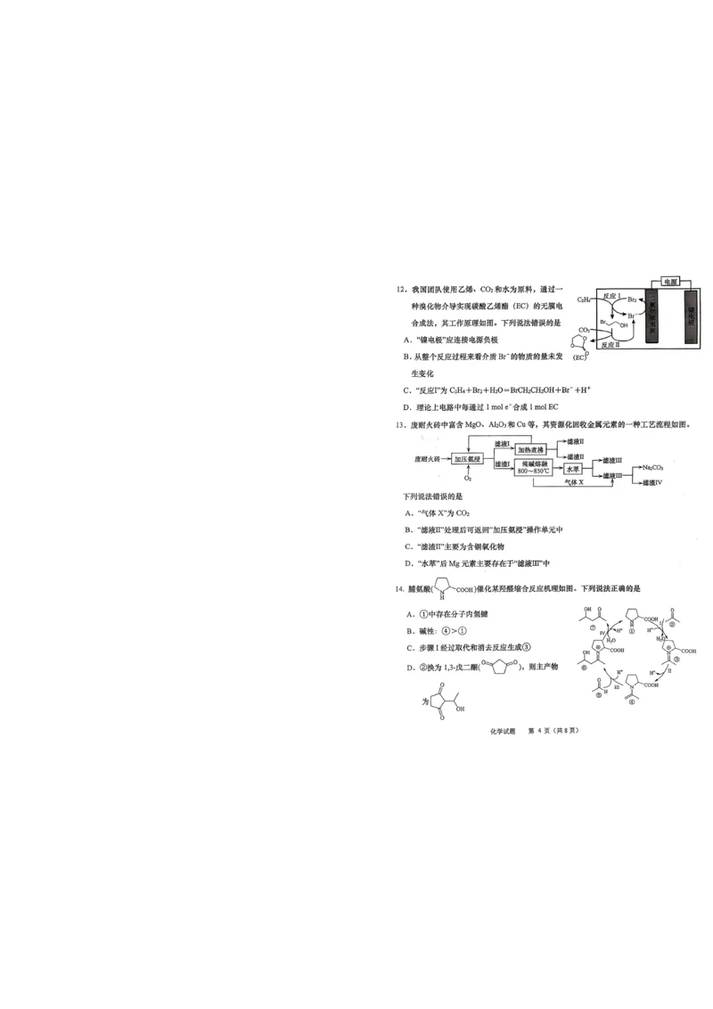 2026届山东九五协作体高三下学期3月学习质量评估（一模）化学_2026届山东省九五协作体高三3月学习质量评估_05化学_山东省九五协作体高三3月学习质量评估
