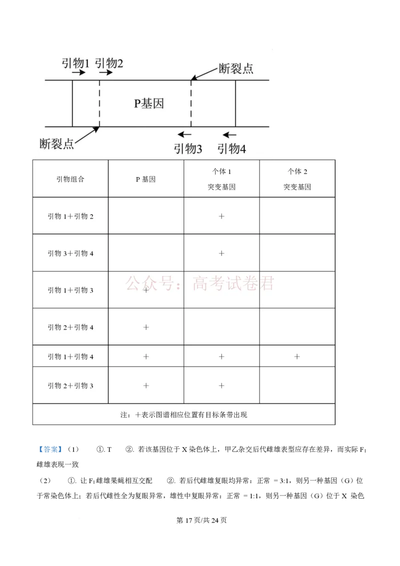 2026届山东九五协作体高三下学期3月学习质量评估（一模）生物（解析版）_2026届山东省九五协作体高三3月学习质量评估_06生物_山东省九五协作体高三3月学习质量评估