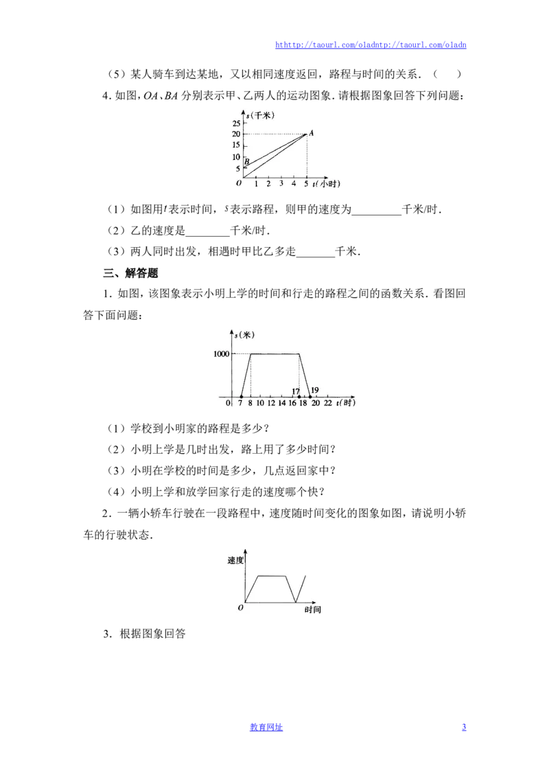 《用图象表示的变量间关系》第二课时同步练习1（喜子的商铺）_1、初中学习资料_4-2、数学_北师大版_北师大版初中数学7下_北师大版初中数学7下_最新7年级数学下册试卷239份均附答案