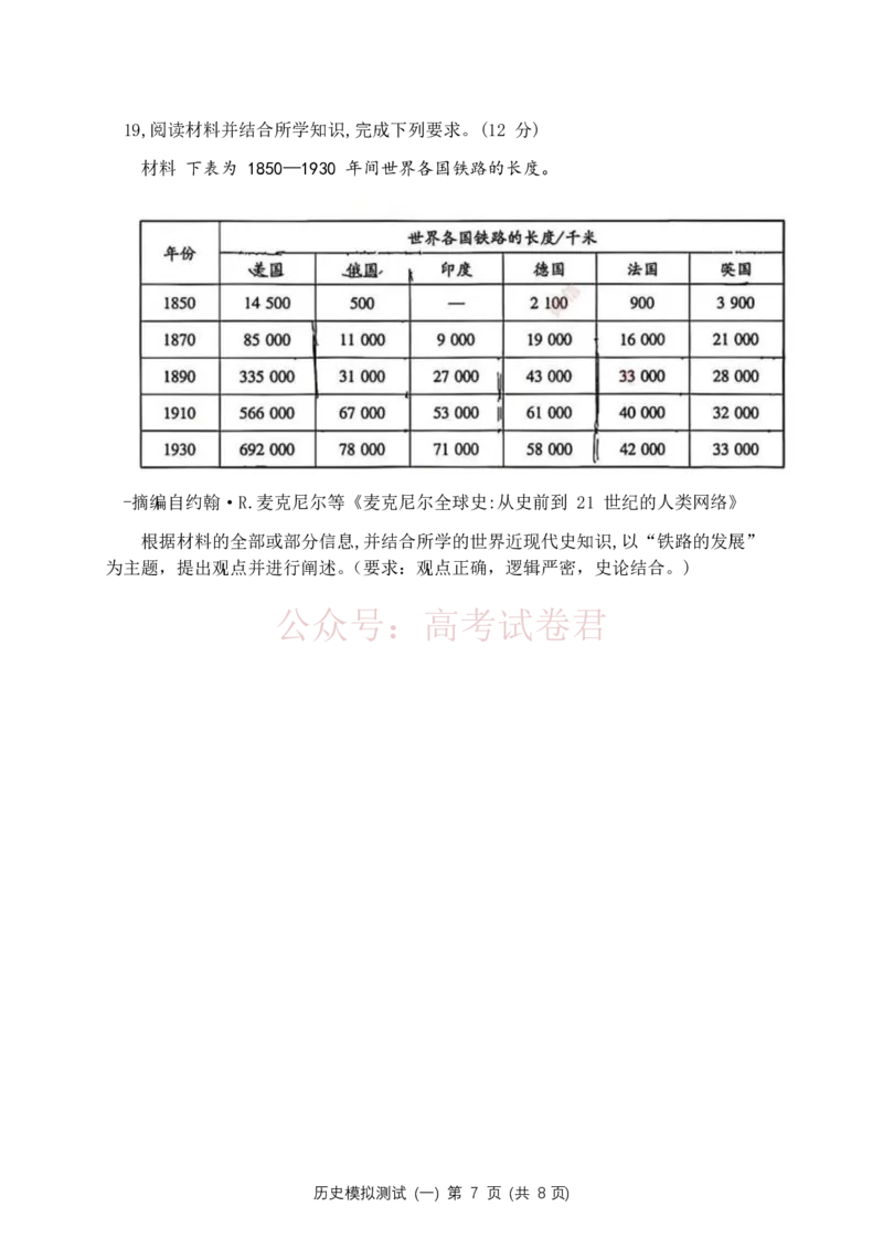 2026届广东省高三一模普通高中学业水平选择考模拟测试（一）历史（含答案）_副本_2026届广东省高三模拟测试（一）全科_08历史_广东省高三模拟测试（一）