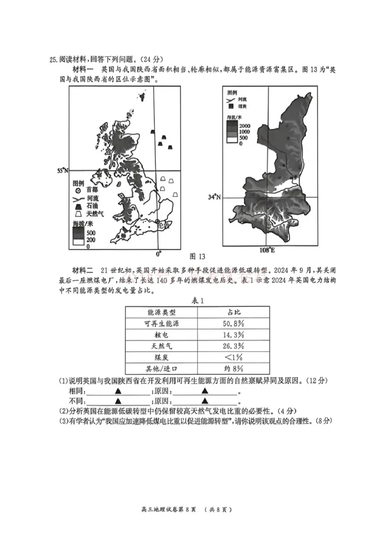 2026届江苏省南京市、盐城市高三一模地理卷（含答案）_副本_2026届江苏省南京盐城高三第一次模拟考试全科_09地理_江苏省南京盐城高三第一次模拟考试