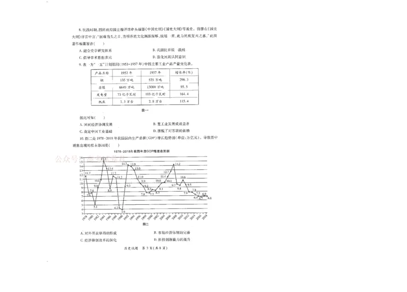 2026届陕西省高考适应性检测（二）历史_副本_2026届陕西省高考适应性检测（二）全科_08历史_陕西省高考适应性检测（二）