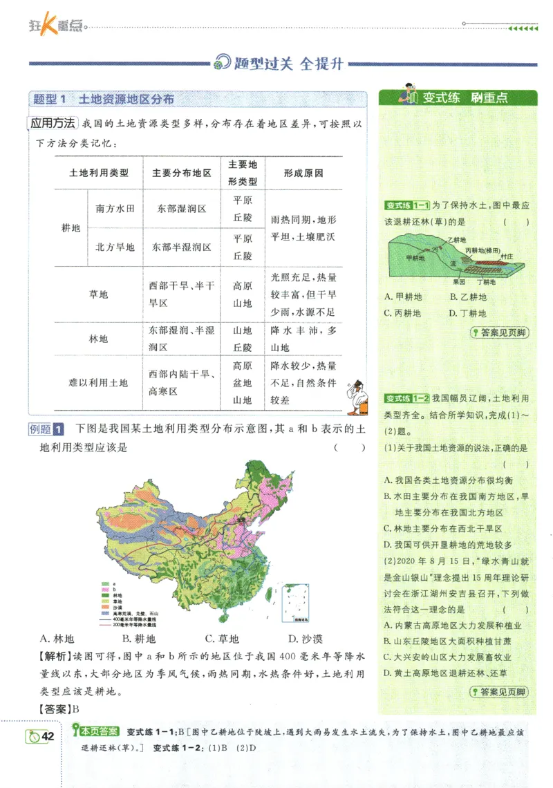 初中必刷题-8上-地理人教版狂K重点_2、2025初中必刷题合集_初中必刷题23+24+25上册_2025版（全科上册）_2025版（全科上册）_初中必刷题地理